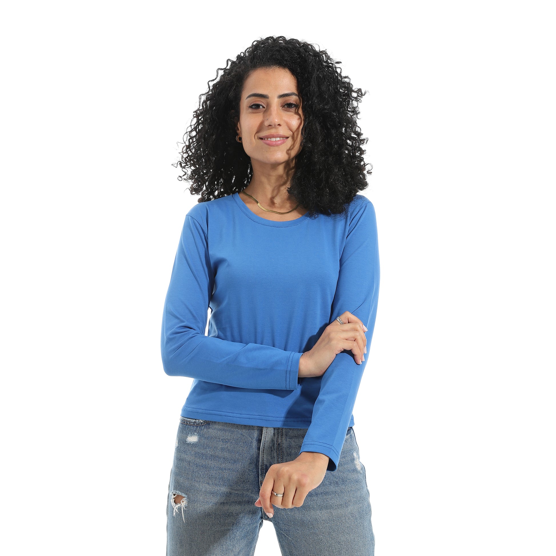Royal Blue Long Sleeve Top