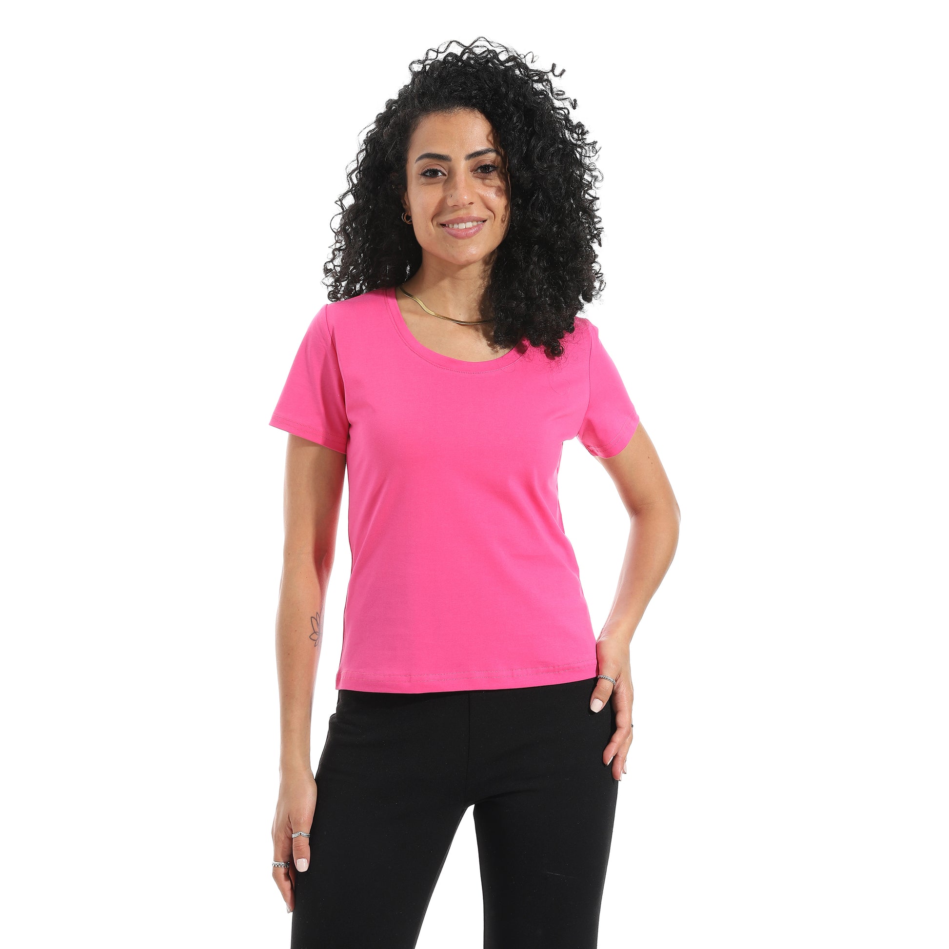 Fushia Short Sleeve Top