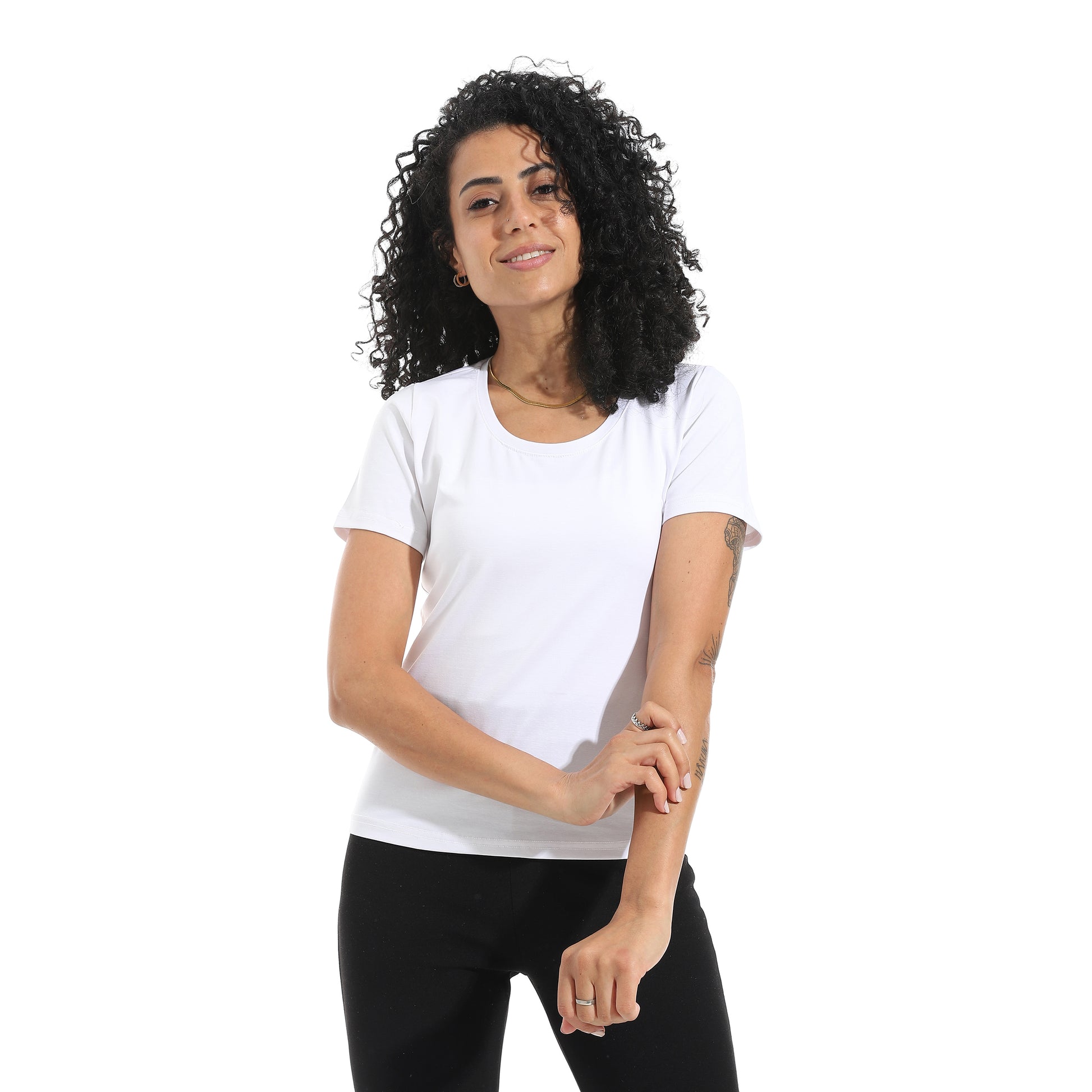 White Short Sleeve Top