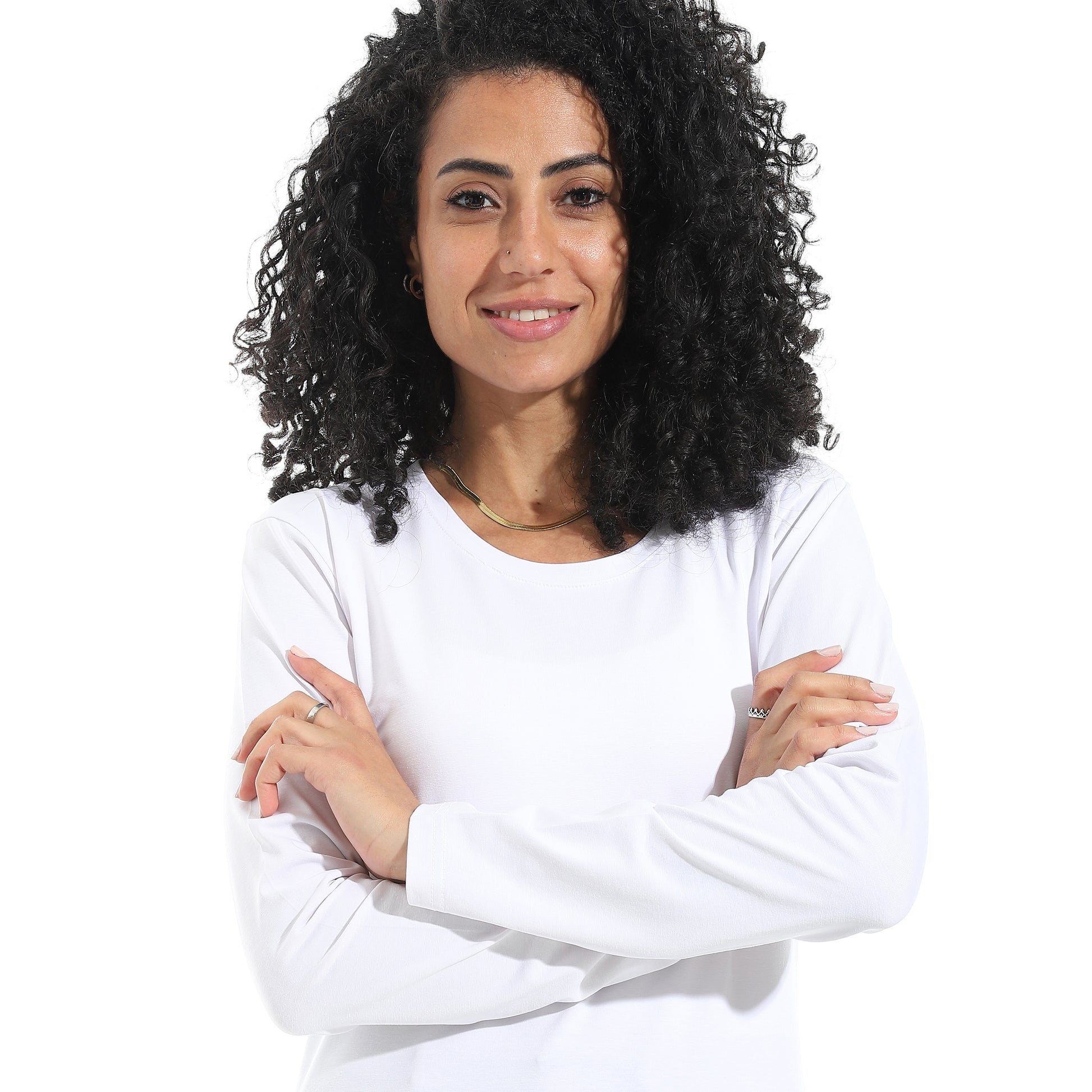 White Long Sleeve Top