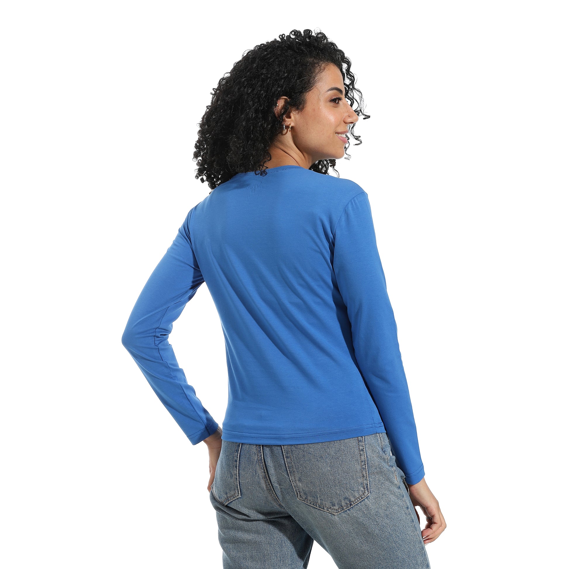 Royal Blue Long Sleeve Top
