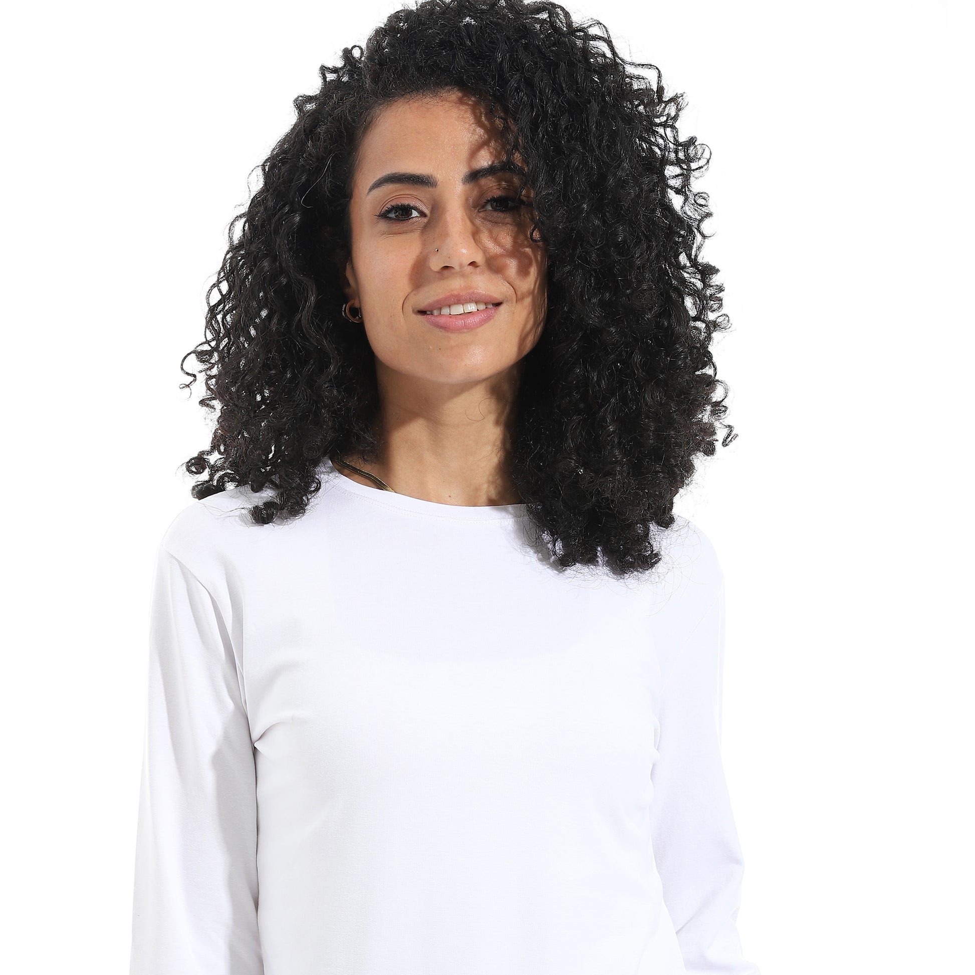 White Long Sleeve Top