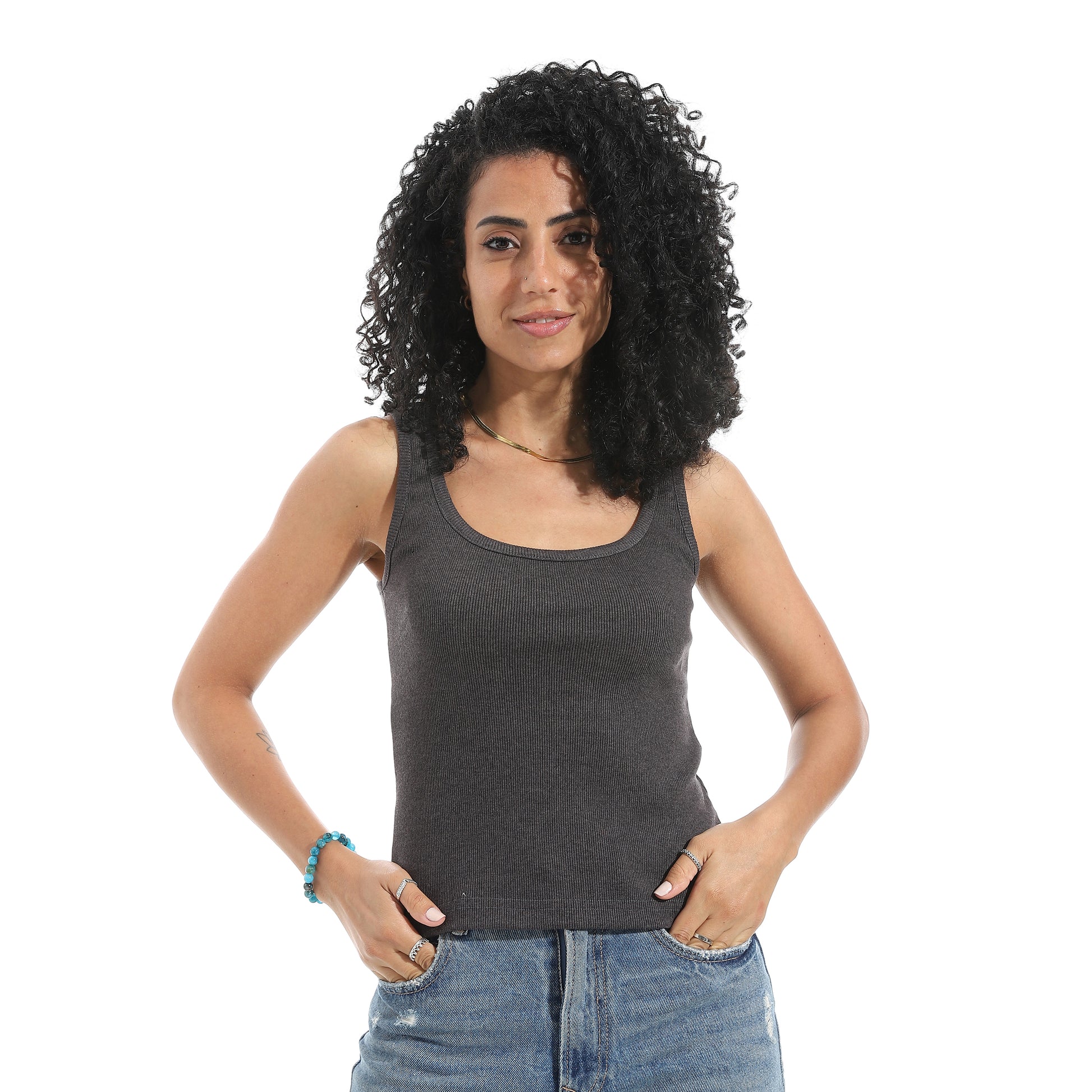 Sharcol Cut Sleeve Top