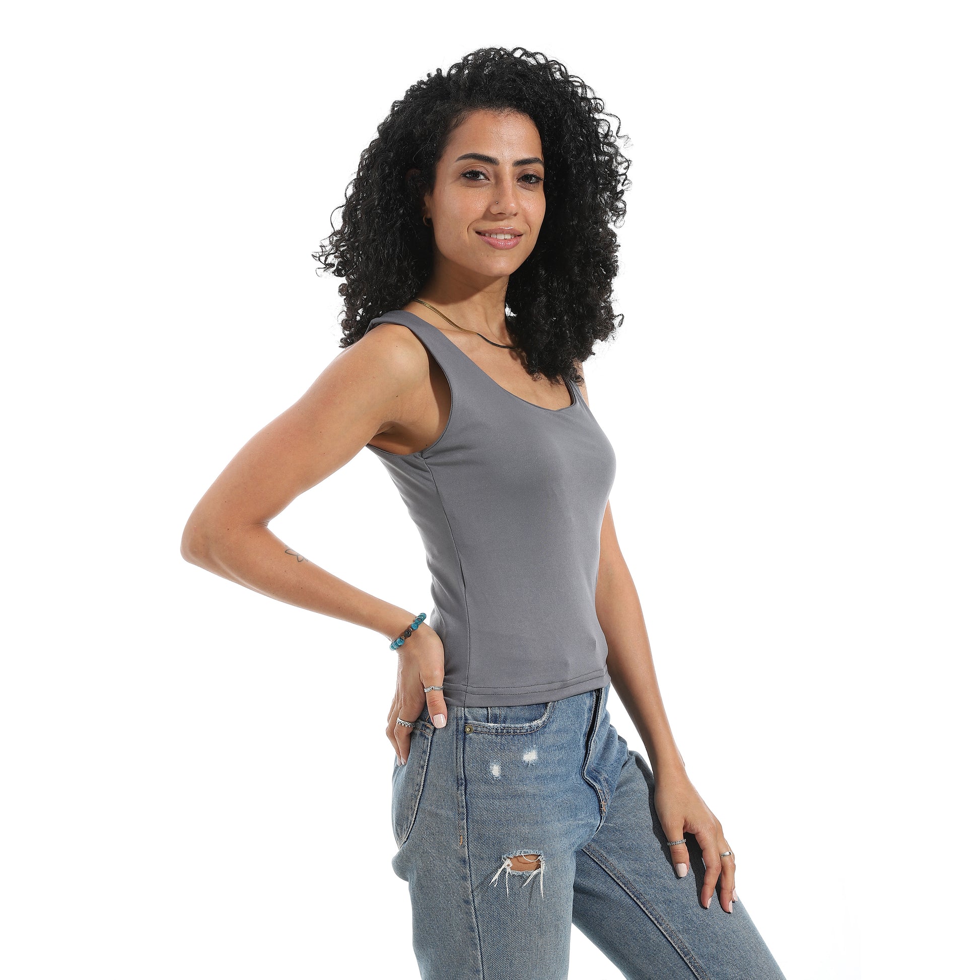 Sharcol Cut Sleeve Top