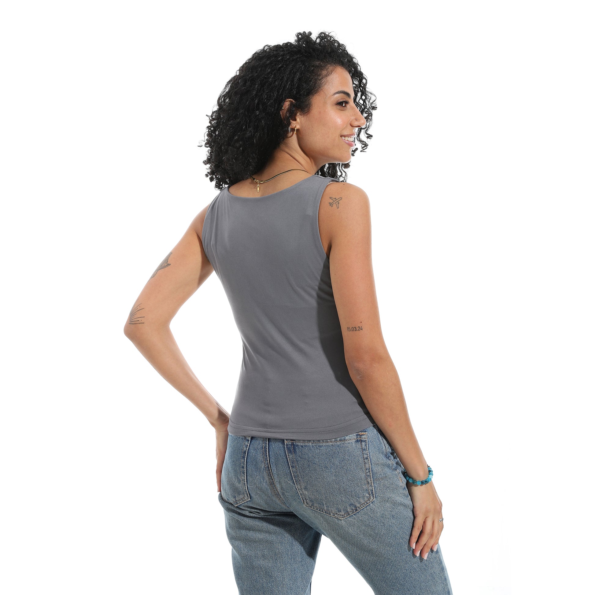 Sharcol Cut Sleeve Top