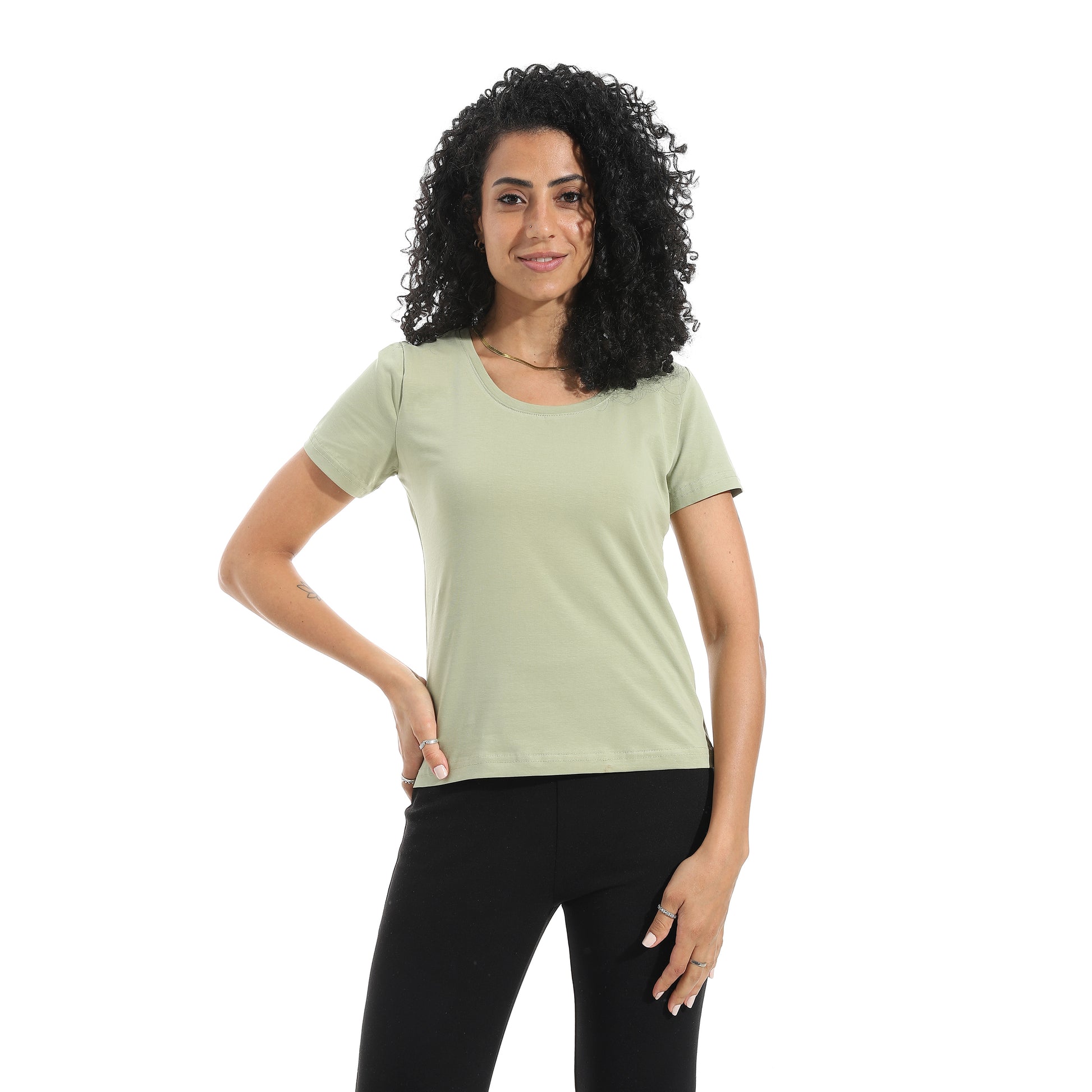 Lightolive Short Sleeve Top