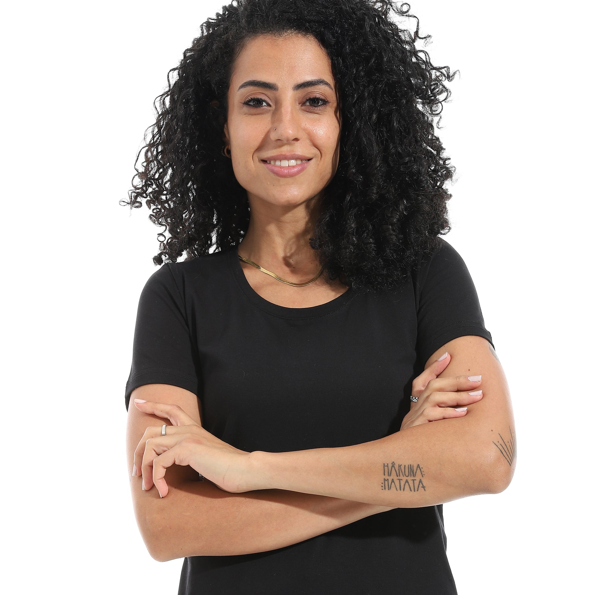 Black Short Sleeve Top