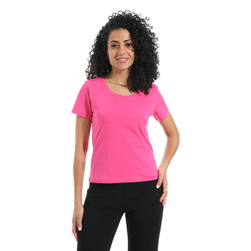 Fushia Short Sleeve Top