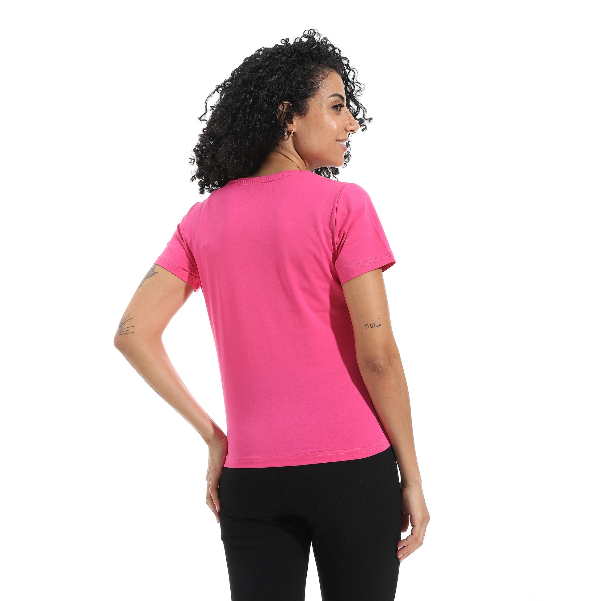 Fushia Short Sleeve Top