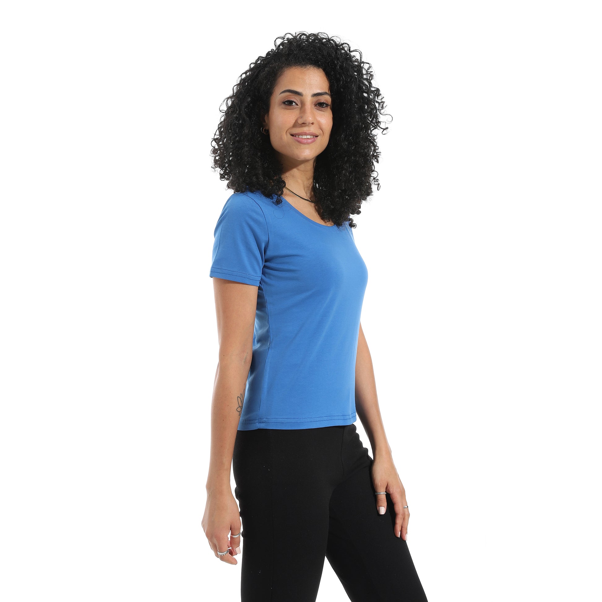 Royal Blue Short Sleeve Top