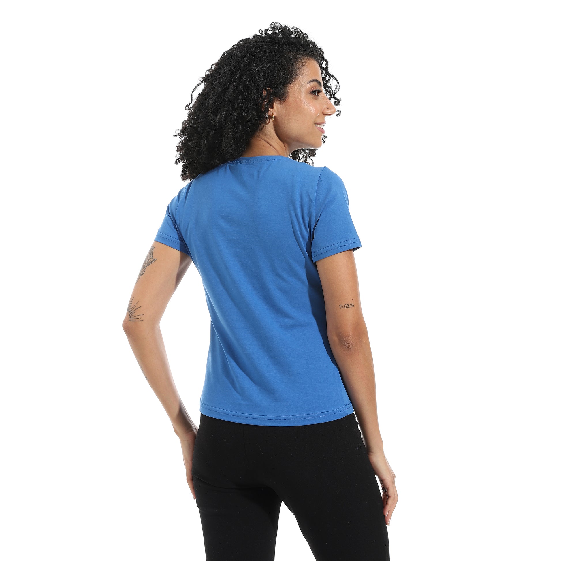 Royal Blue Short Sleeve Top