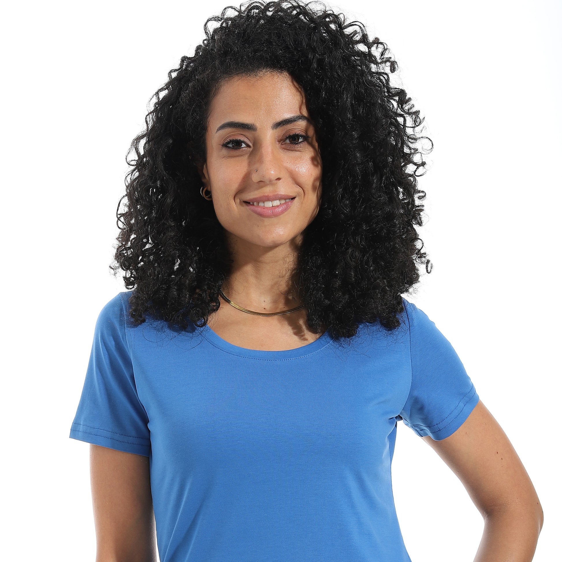 Royal Blue Short Sleeve Top