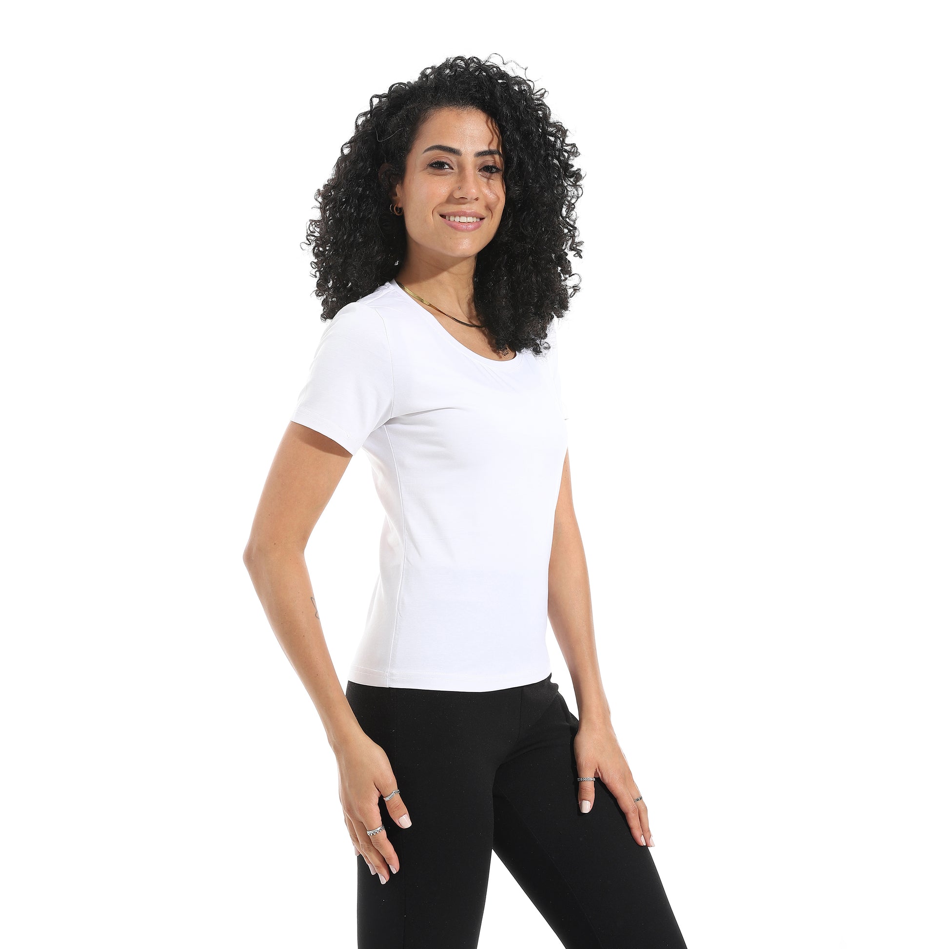White Short Sleeve Top