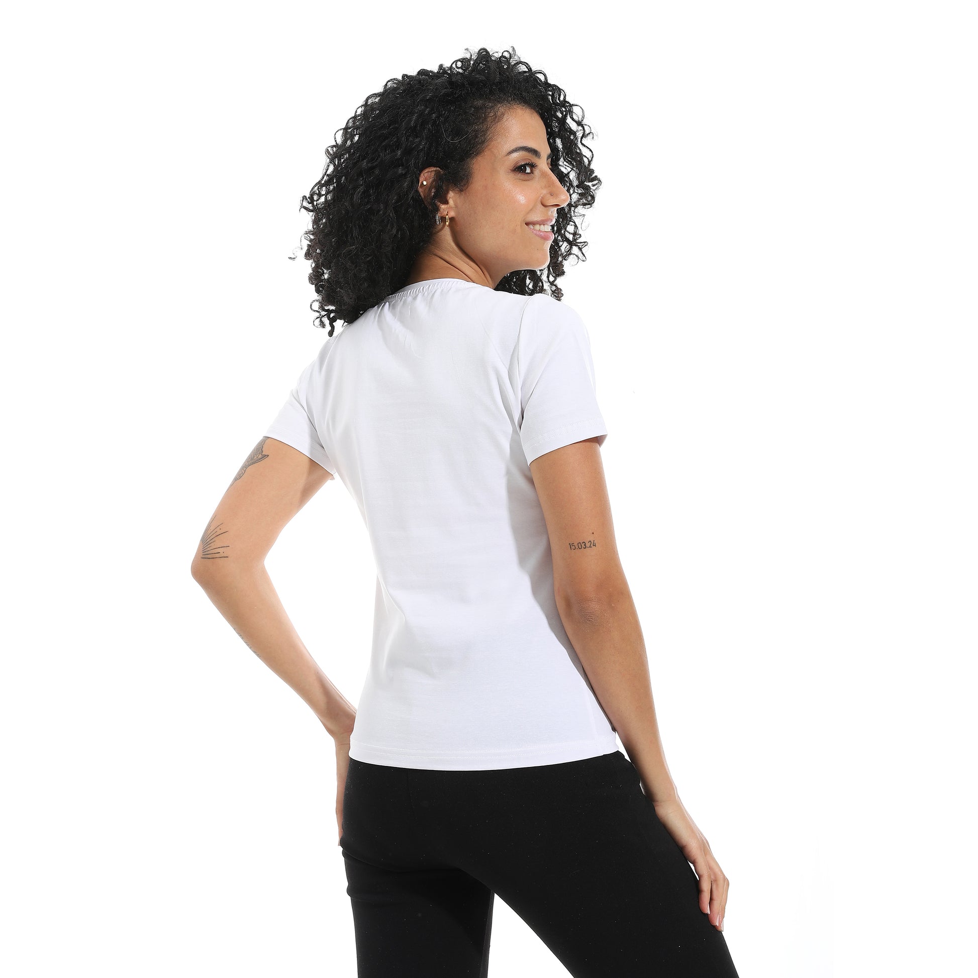White Short Sleeve Top