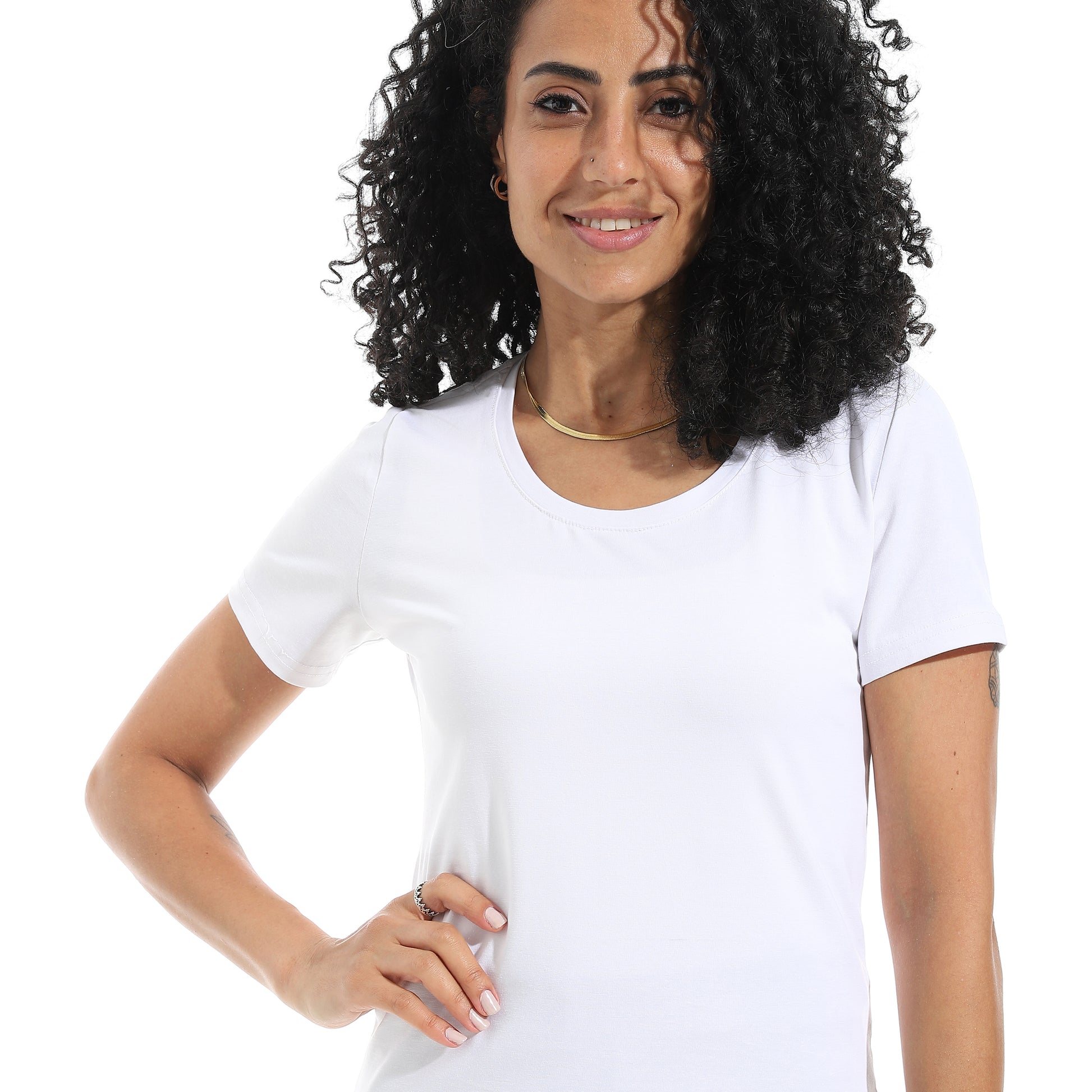 White Short Sleeve Top