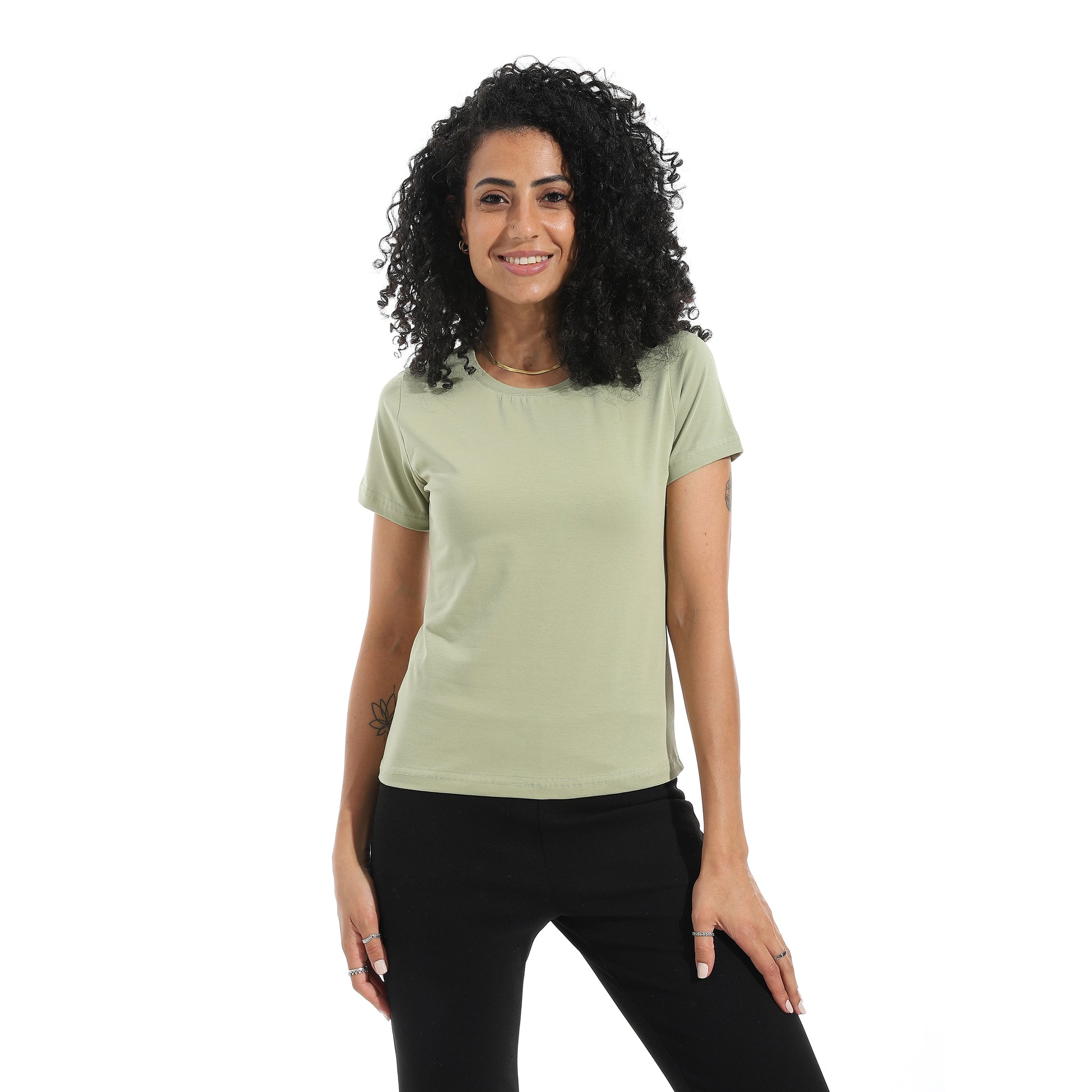 Lightolive Short Sleeve Top