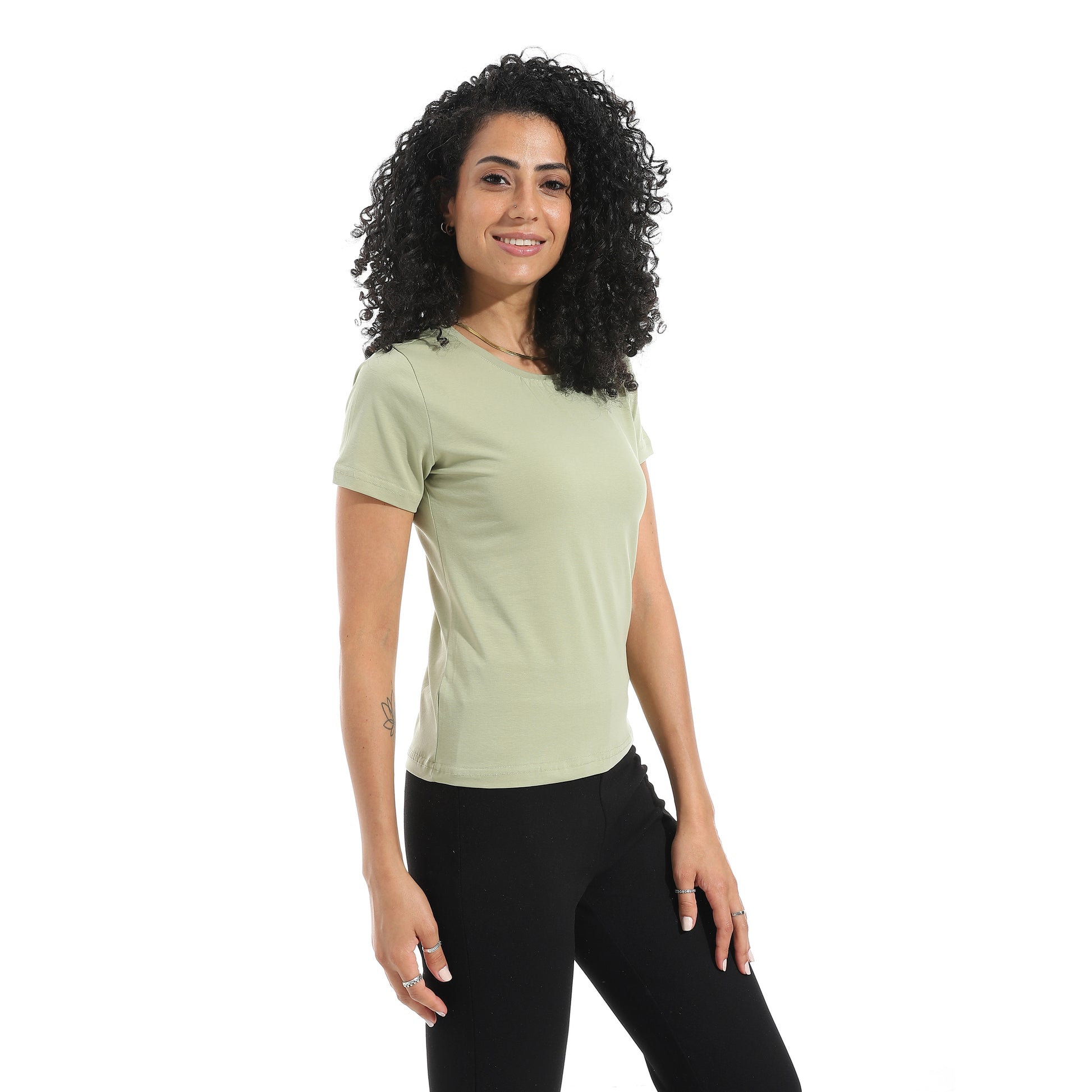 Lightolive Short Sleeve Top