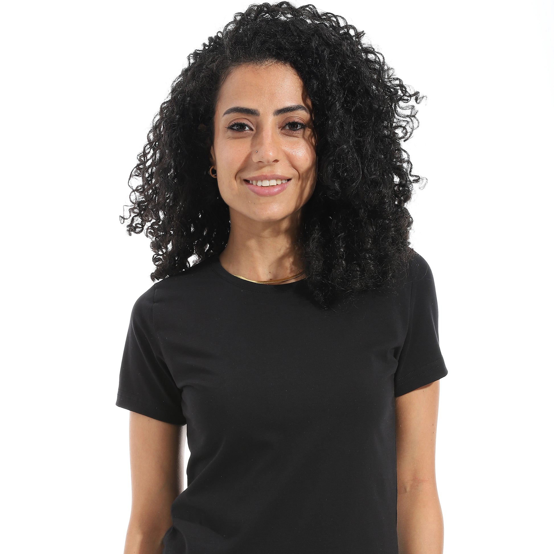 Black Short Sleeve Top