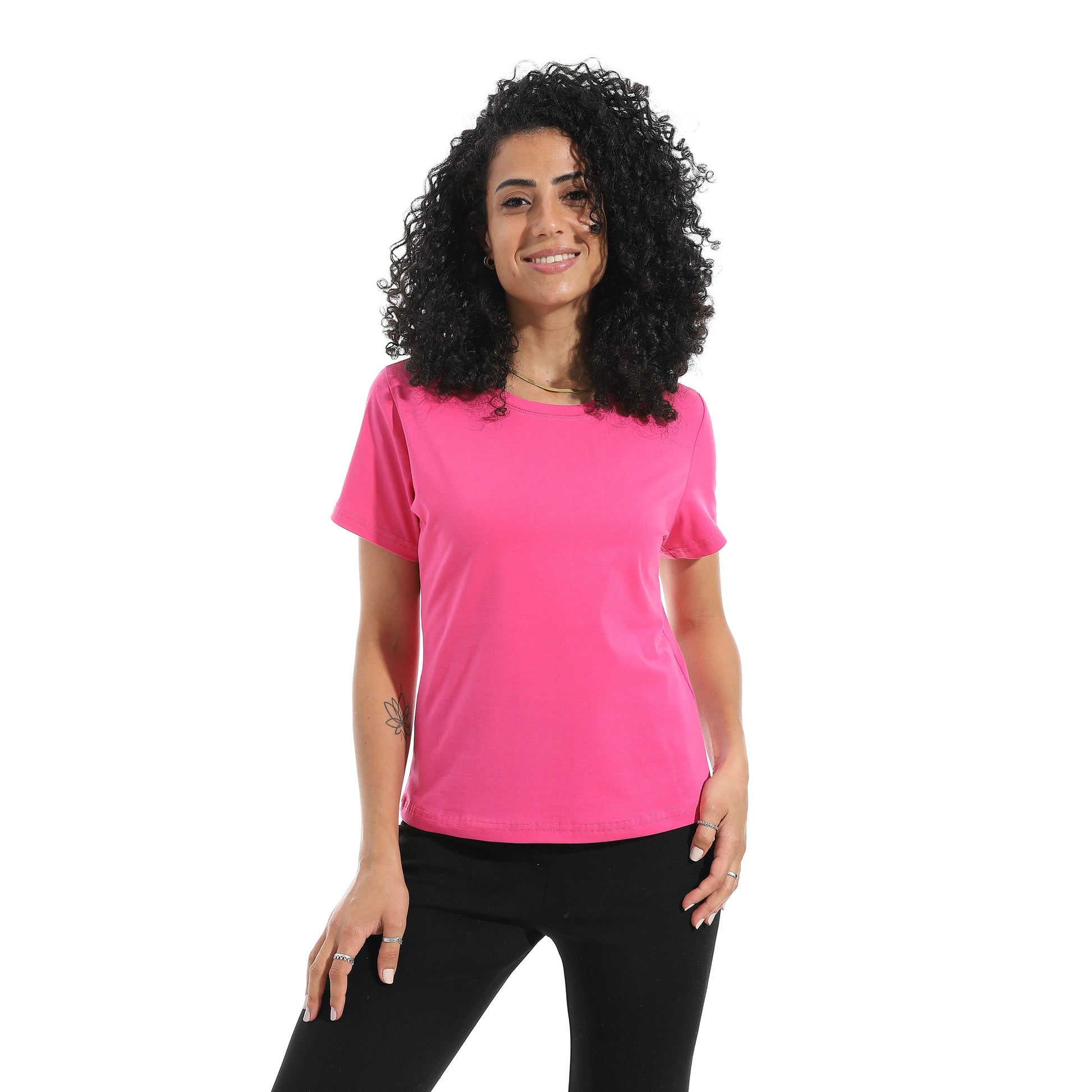 Fushia Short Sleeve Top