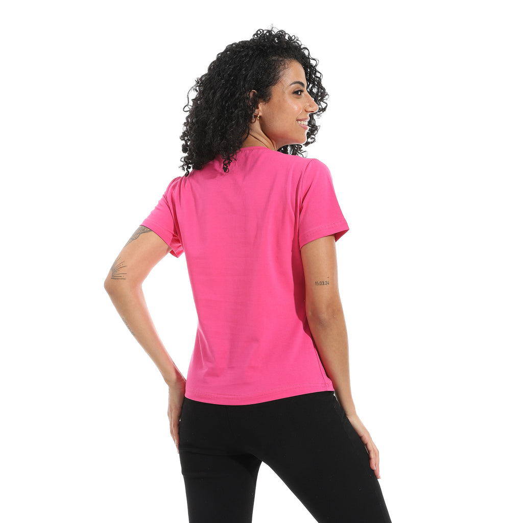 Fushia Short Sleeve Top