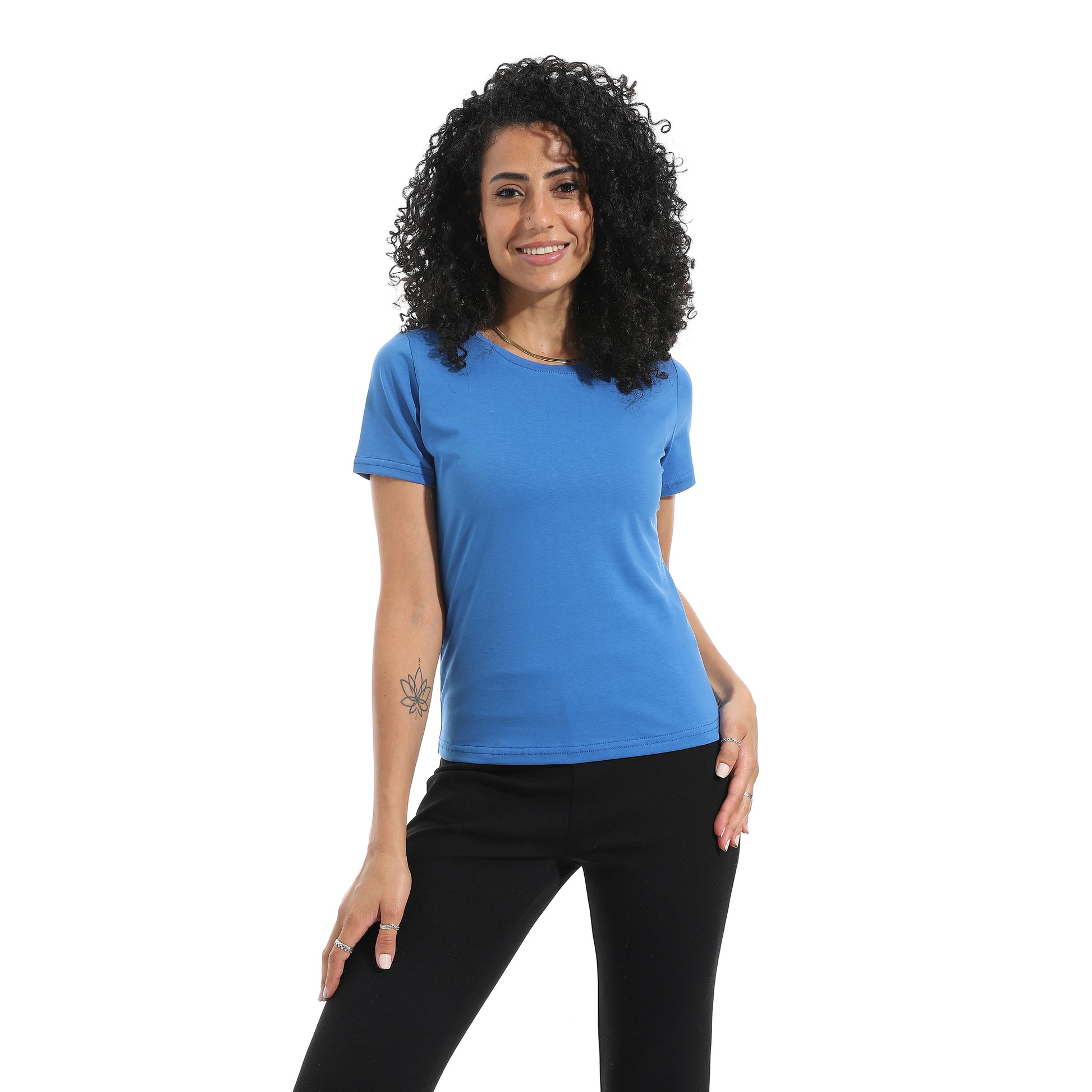 Royal Blue Short Sleeve Top