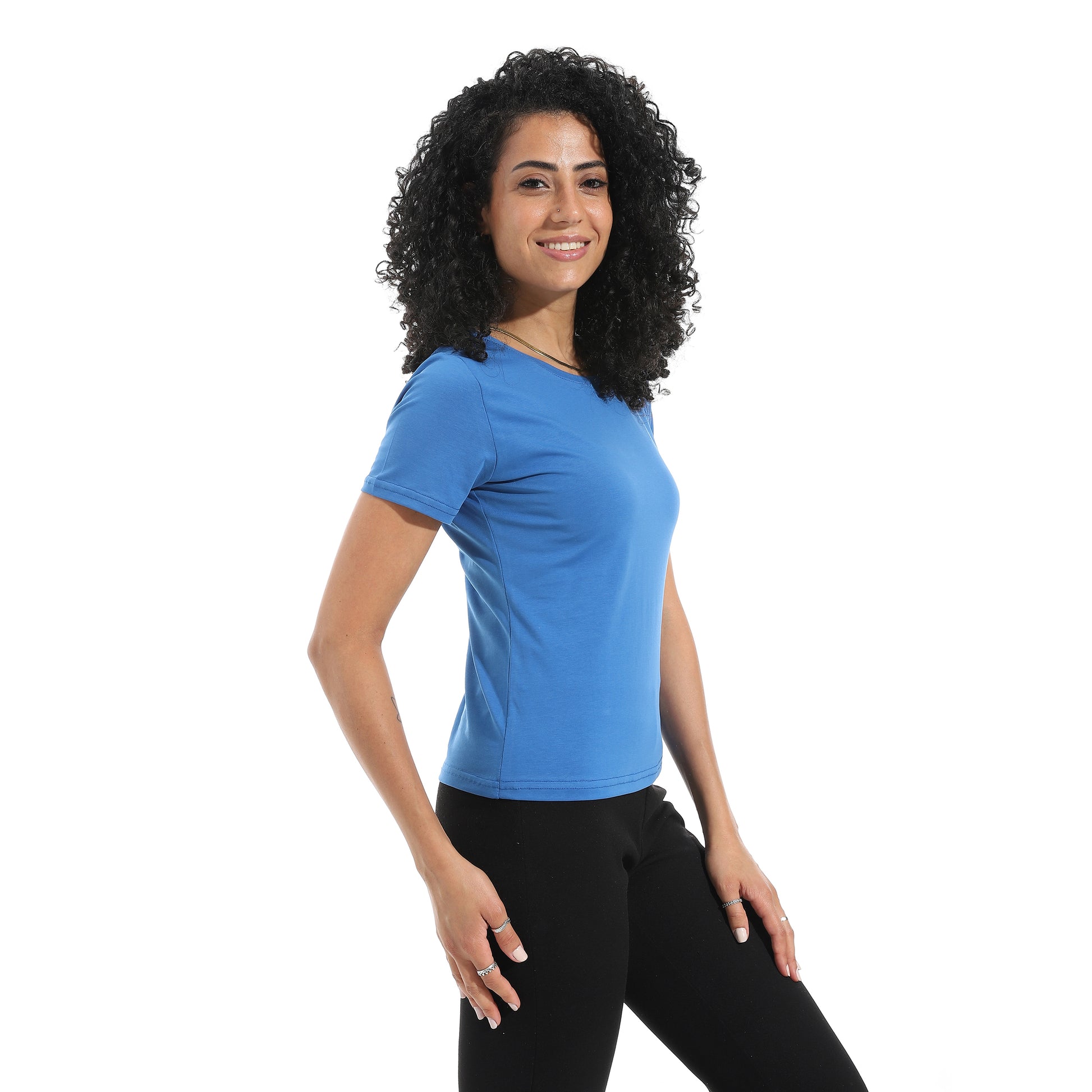 Royal Blue Short Sleeve Top