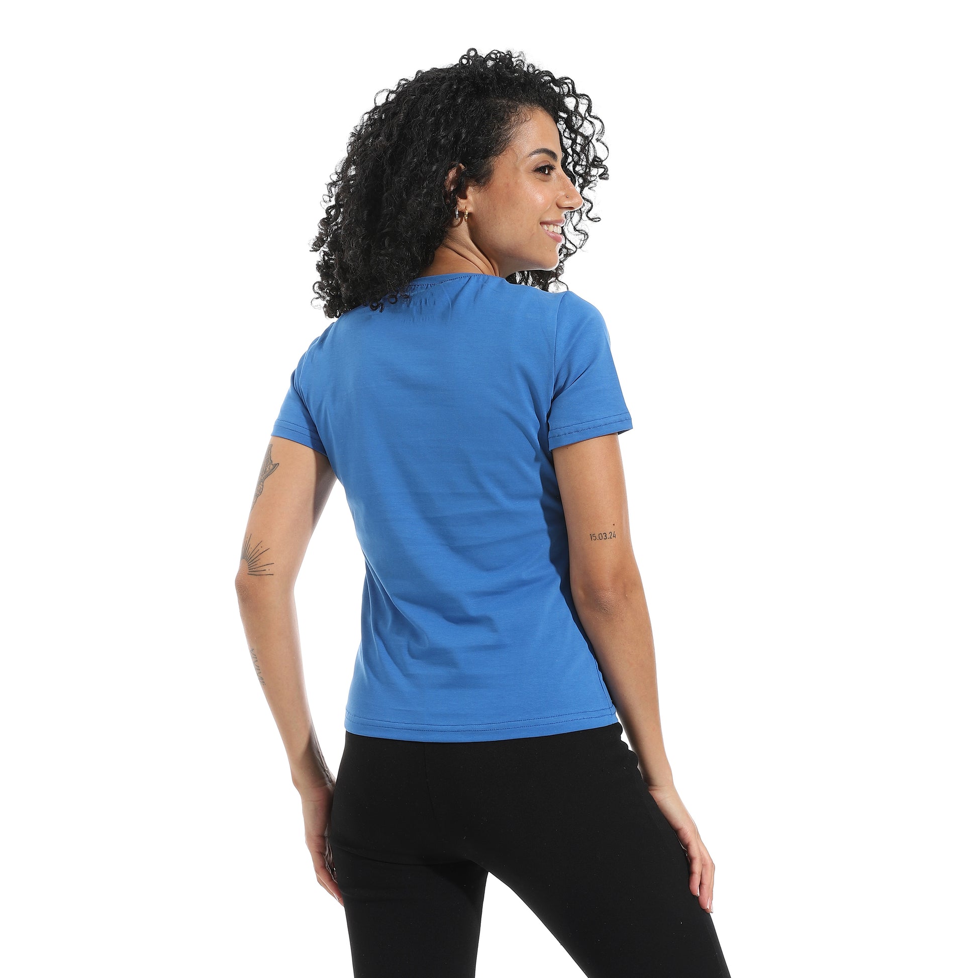 Royal Blue Short Sleeve Top
