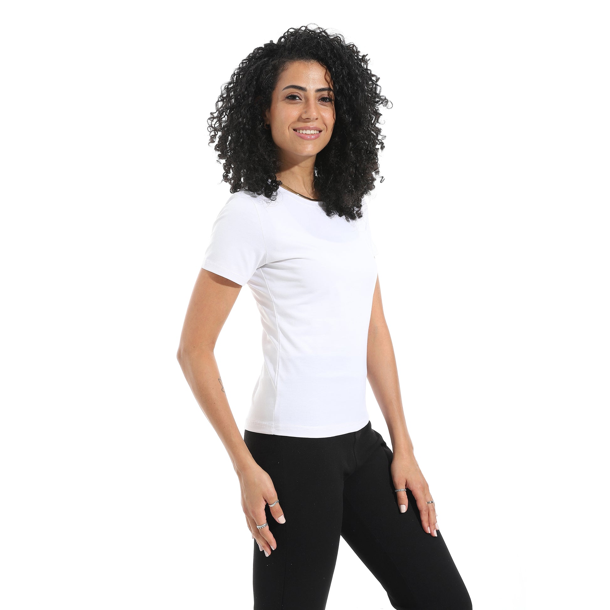 White Short Sleeve Top
